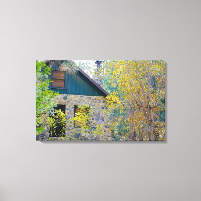 Cabin in the Woods HDR Canvas Print (Front)