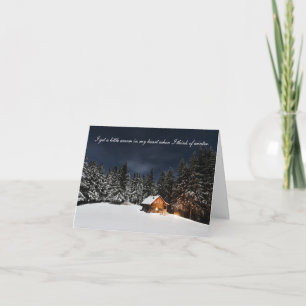 Cabin in the woods - Season's Greetings Note Card