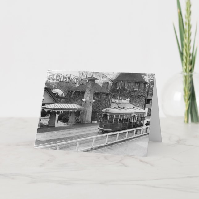 Cabin John Streetcar, 1930s Card (Front)