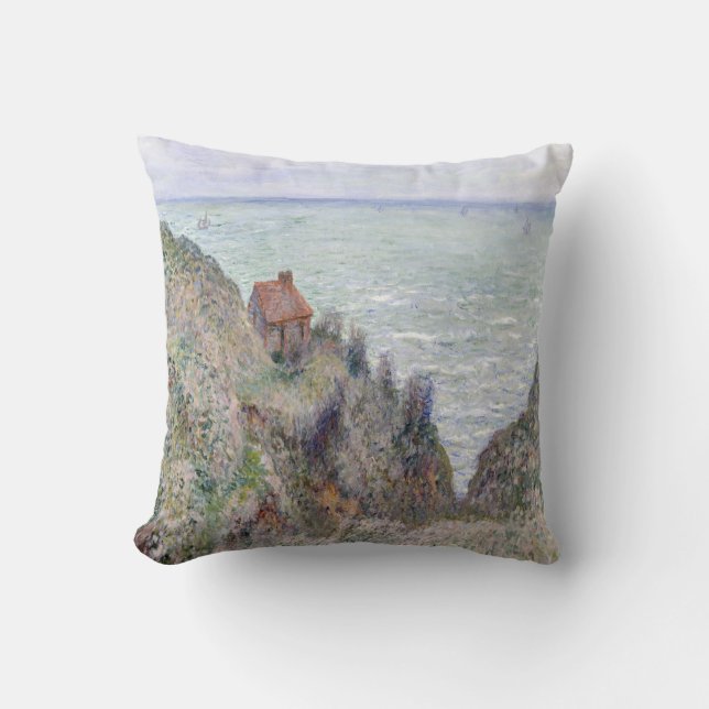 Cabin of the Customs Watch by Claude Monet Cushion (Front)