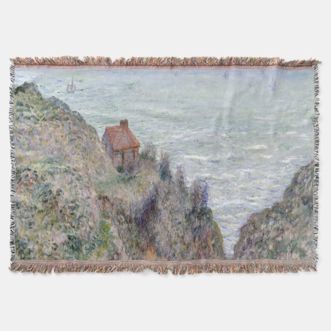 Cabin of the Customs Watch by Claude Monet Throw Blanket (Front)