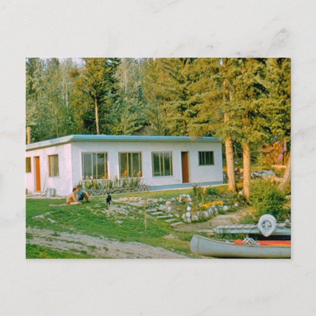 Cabin on Bednesti Lake 1961 Postcard (Front)