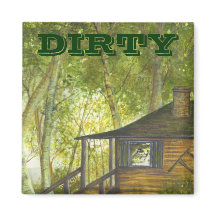 Cabin on the Lake magnet by Brigid O'Neill Hovey