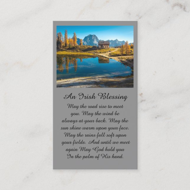 Cabin on the Lake Sympathy Card (Front)