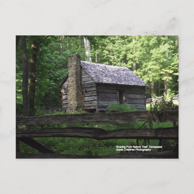 Cabin on the Roaring Fork Nature Trail Postcard (Front)