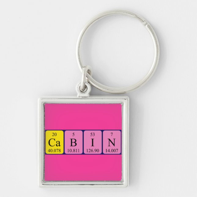 Cabin periodic table keyring (Front)