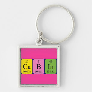 Cabin periodic table keyring