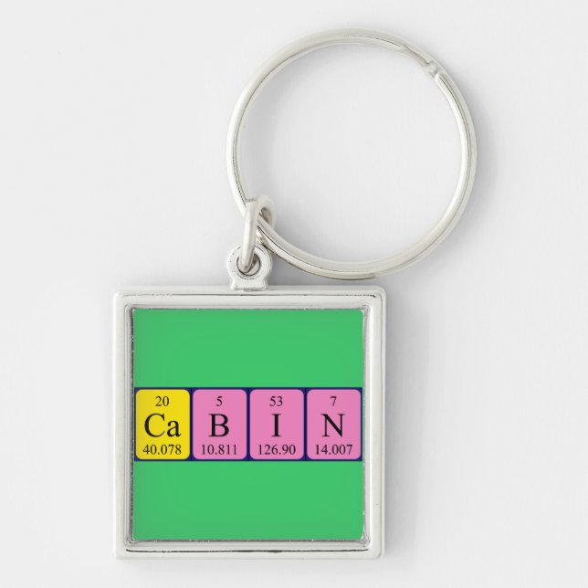 Cabin periodic table keyring (Front)