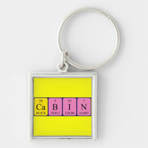 Cabin periodic table keyring