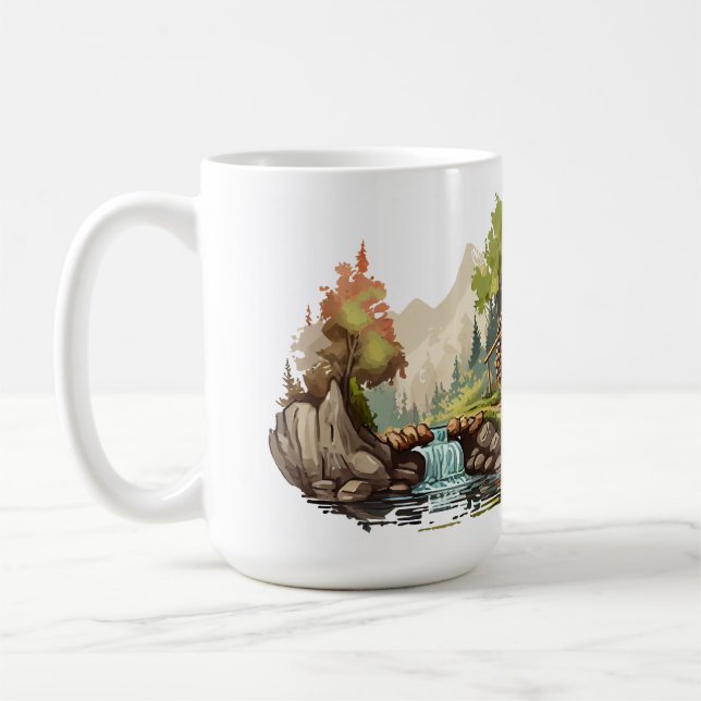 Cabin Series 15 oz Classic Mug (Left)