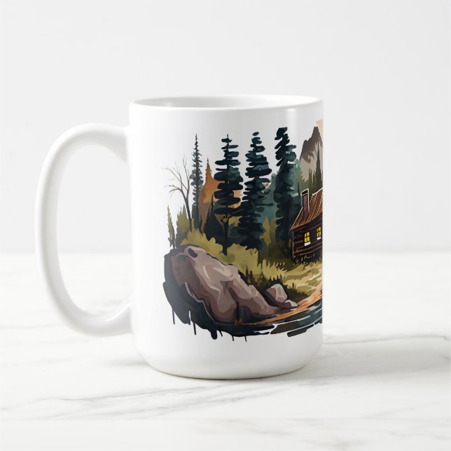 Cabin Series 15 oz Classic Mug (Left)