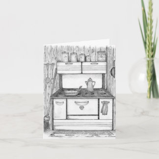 Cabin Stove Card
