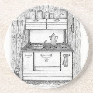 Cabin Stove Coaster