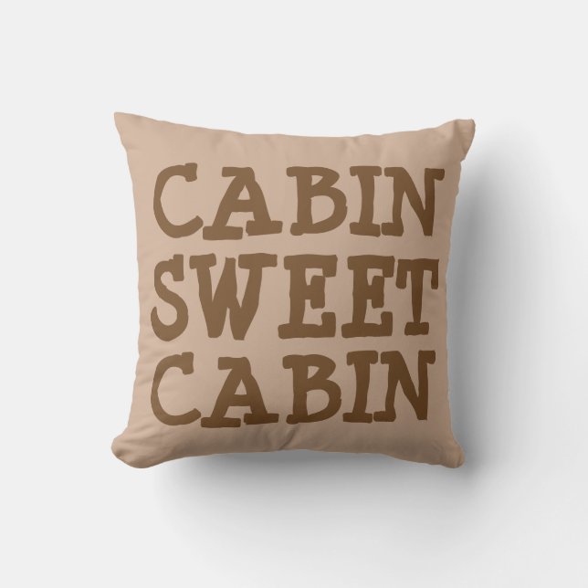 Cabin Sweet Cabin Pillows (Front)