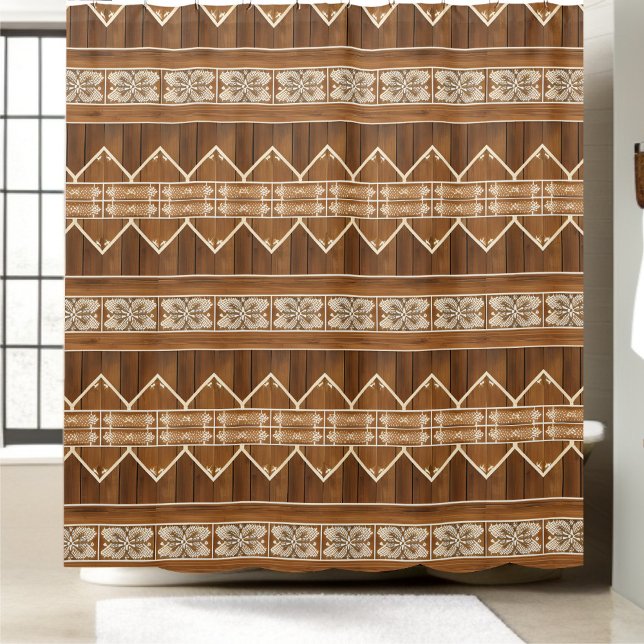 Cabin Themed Shower Curtains Style 1 (Creator Uploaded)