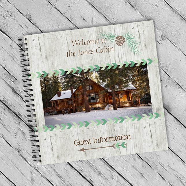 Cabin Vacation Property Rental Home Guest Book (Creator Uploaded)