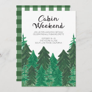 Cabin Weekend Invitation - Bachelorette Weekend