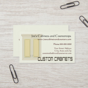 Cabinet Countertop Remodeling Business Card