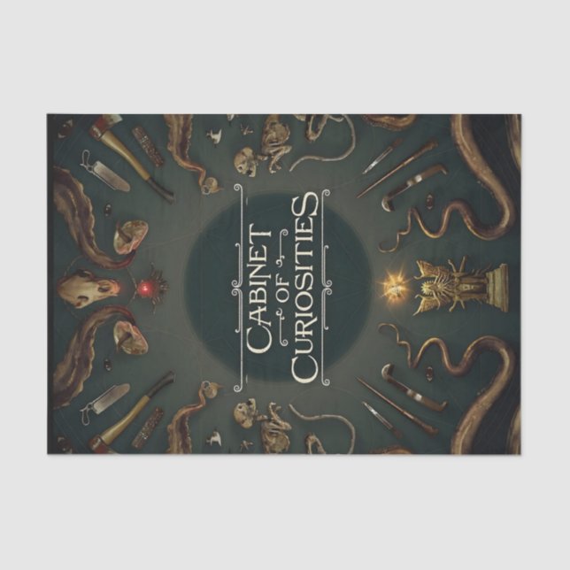 Cabinet of Curiosities Poster Tissue Paper (Front)