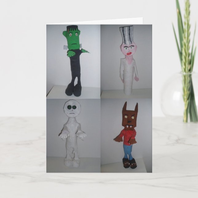 “Cabinet of the Undead" Hallowe’en Card (Front)