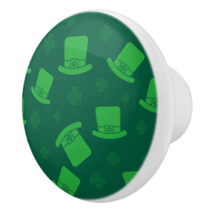 Cabinet Pull St Patricks Day Leprechaun Hat Green