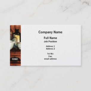 Cabinet Wity Mortar and Pestles - Platinum Business Card