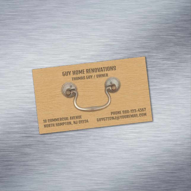 Cabinetry Carpentry Magnetic Business Card (In Situ)