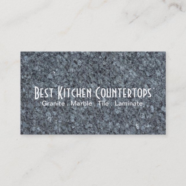 Cabinets Countertops Tile Stone Granite Marble Business Card (Front)
