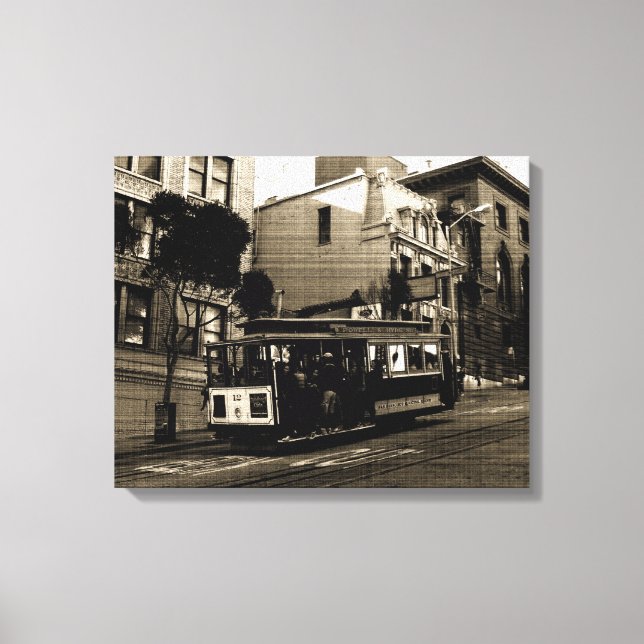 Cable Car Canvas Print (Front)