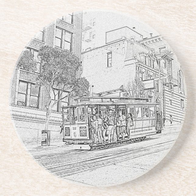 Cable Car Coaster (Front)