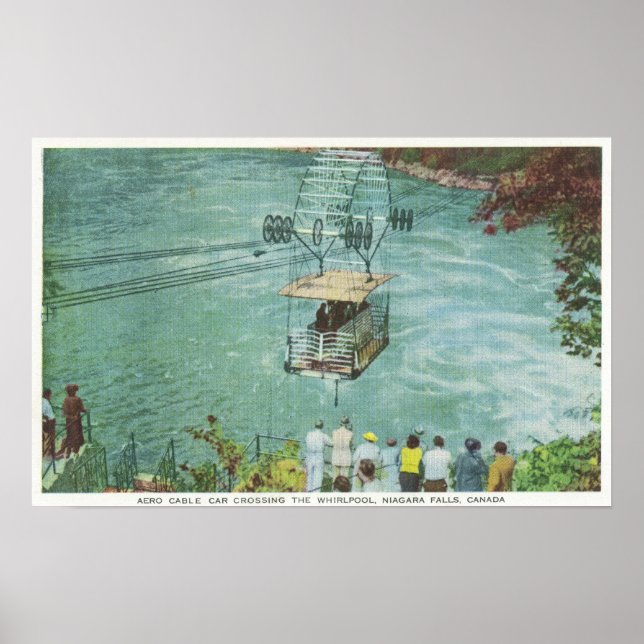 Cable Car Crossing the Whirlpool Poster (Front)