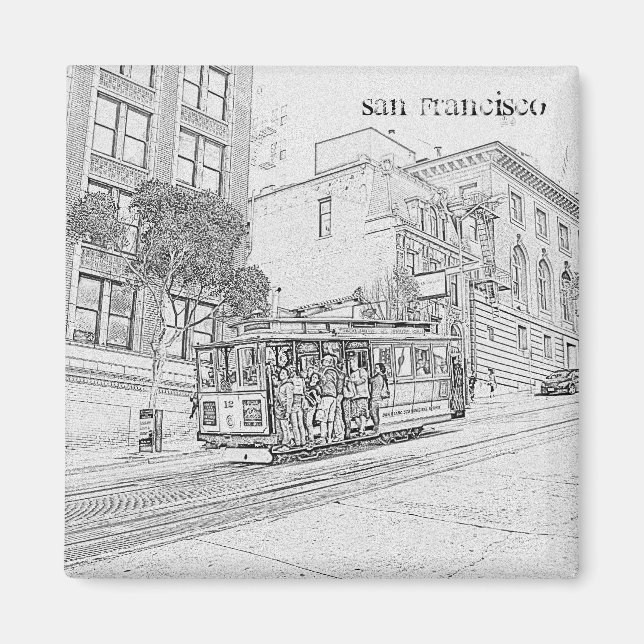 Cable Car! Magnet (Front)