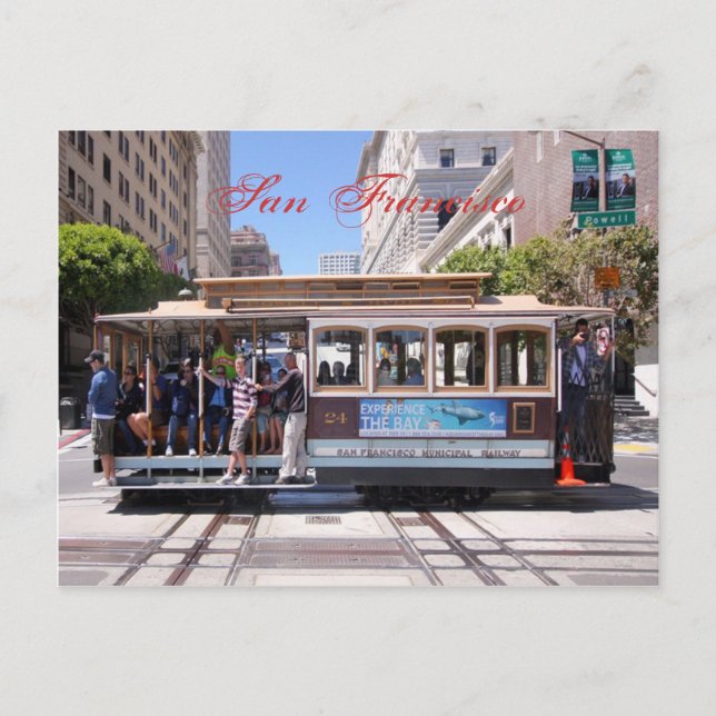 Cable Car of San Francisco Postcard (Front)