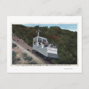 Cable Car on Incline View Postcard