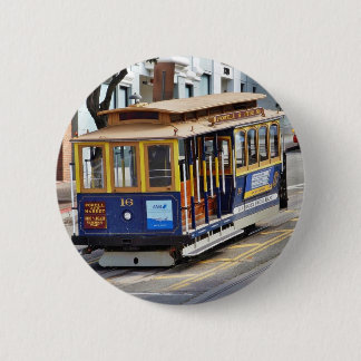 Cable Cars In San Francisco 6 Cm Round Badge