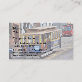 Cable Cars In San Francisco Business Card