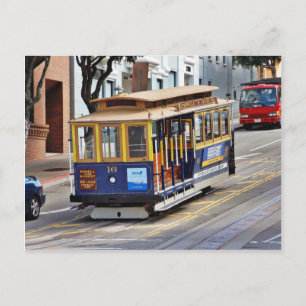 Cable Cars In San Francisco Postcard