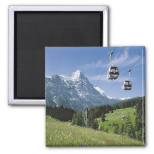 Cable cars near the Jungfrau Magnet