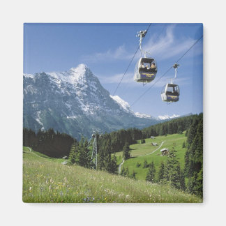 Cable cars near the Jungfrau Magnet