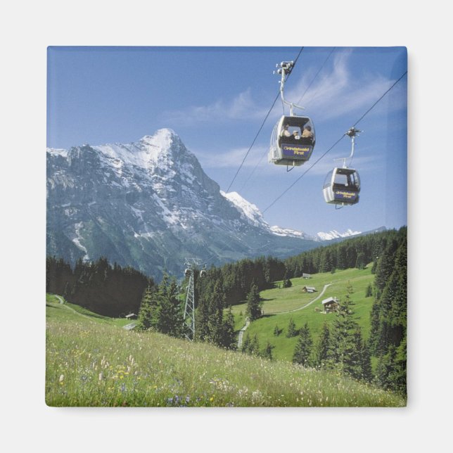 Cable cars near the Jungfrau Magnet (Front)