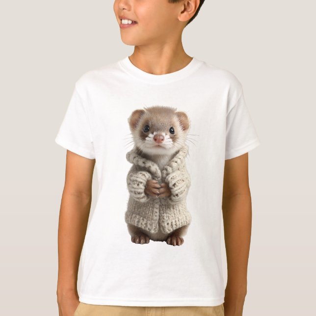 Cable Knit Sweater Weasel Kids (Front)