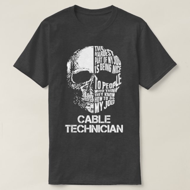 Cable Technician T-Shirt (Design Front)