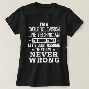 Cable Television Line Technician T-Shirt
