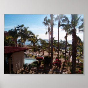 Cabo hotel room view poster