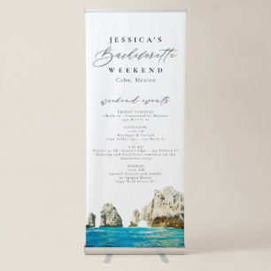 CABO Mexico Beaches Bachelorette Itinerary Retract Retractable Banner