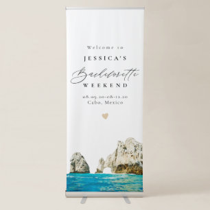 CABO Mexico Beaches Bachelorette Welcome Retractable Banner