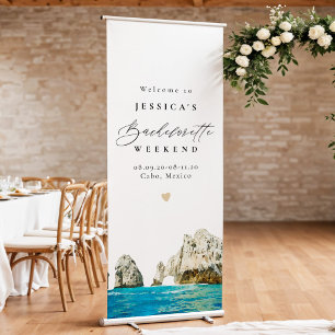 CABO Mexico Beaches Bachelorette Welcome Retractable Banner