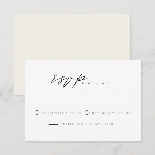 Cabo Mexico Ocean Beach Tropical RSVP Card (Front/Back)