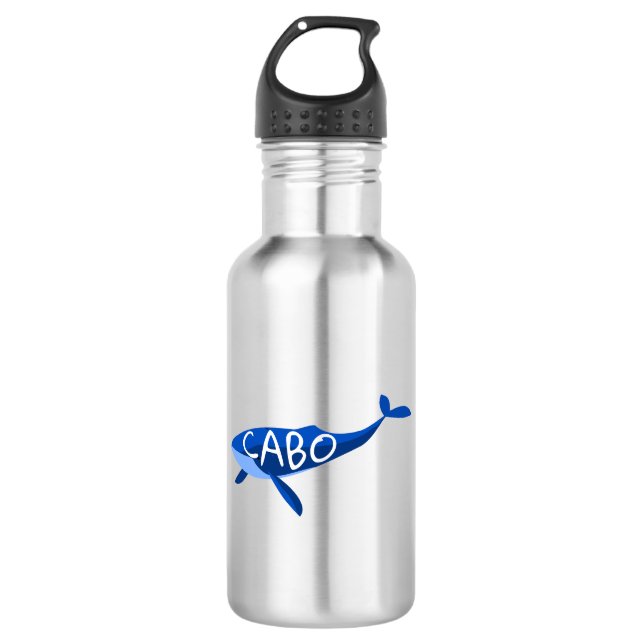 Cabo Mexico Whale 532 Ml Water Bottle (Front)