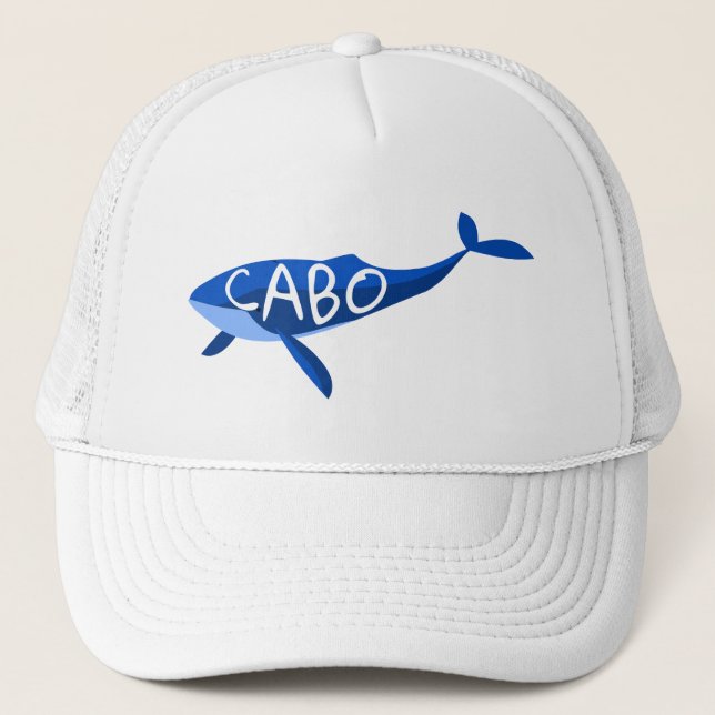 Cabo Mexico Whale Trucker Hat (Front)